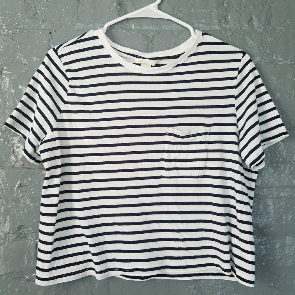 H&M basic crop tee